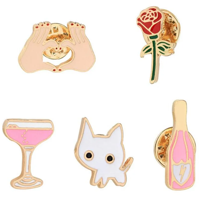 1 шт. металлические значки с героями мультфильмов безопасные Значки для одежды