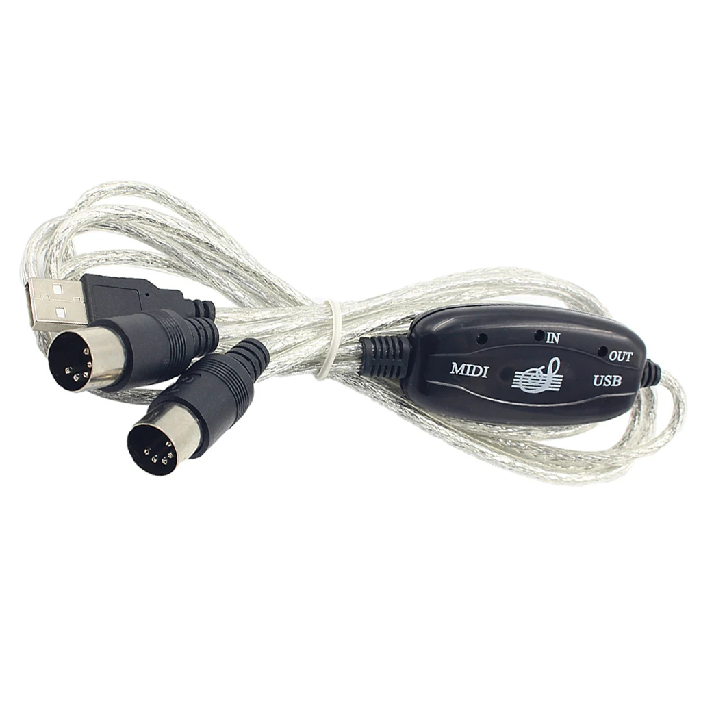 MIDI интерфейс к USB кабель конвертер разъем ПК для синтезирования музыки