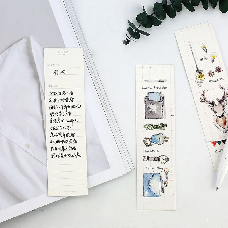 30 шт./кор. модные бумажные закладки для книг держатель записей Детские кавайные