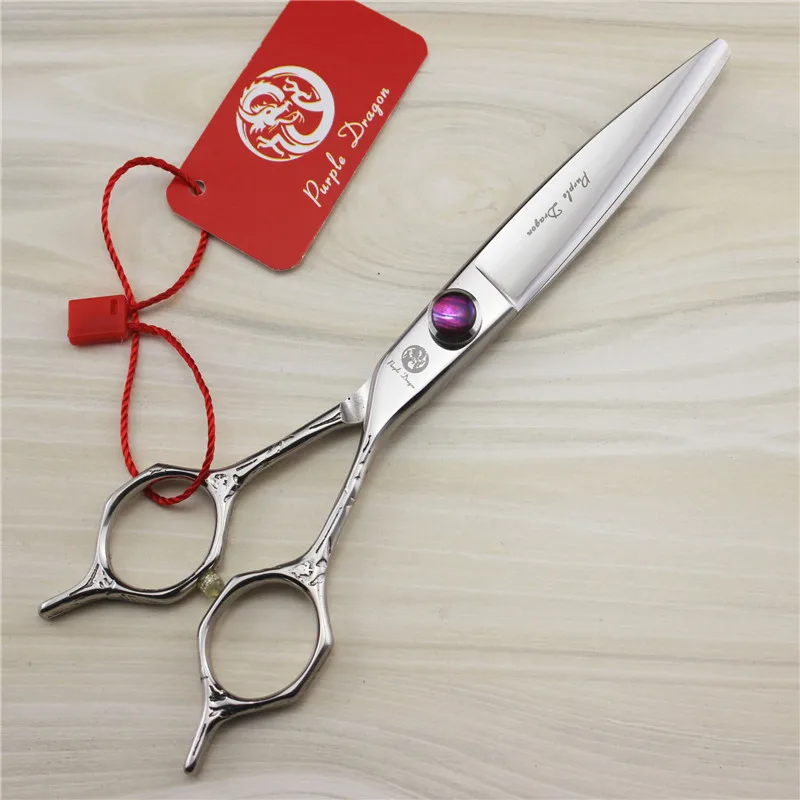 Purple Dragon 5.5 inch Professional Hairdressing Scissors Pattern Handle High Quality Titanium Salon Cutting Barber Shear | Красота и