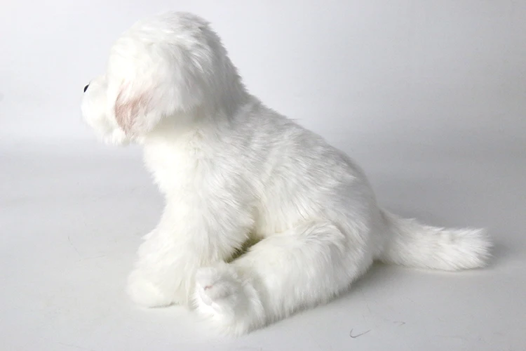 2 шт. Bichon Frise настоящая жизнь плюшевый милый щенок Мягкая Собака Kawaii пушистая игрушка для малышей кукла подарок на день рождения для детей дропшиппинг