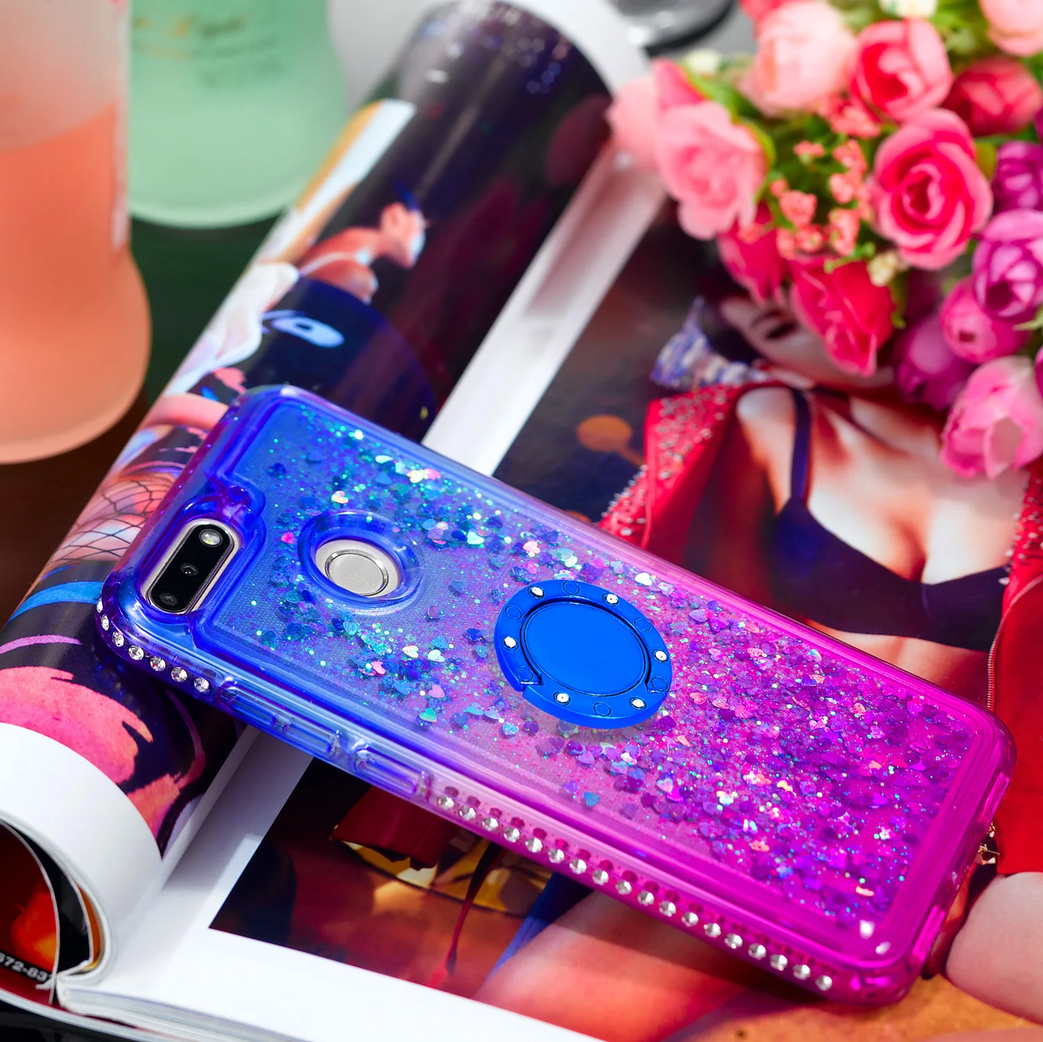 Quicksand bling Phone Case For Huawei Honor 7A /7A Pro Cover TPU Back Enjoy 8E Y6 2018 5.7&quot |