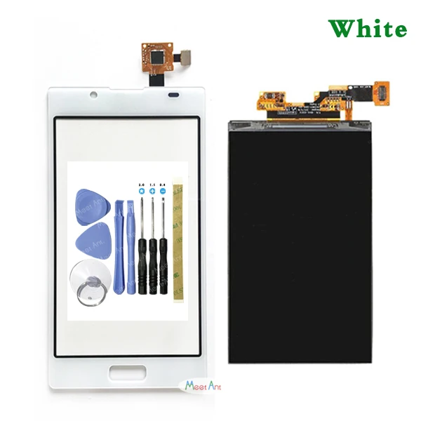 LCD and Touch White Высококачественный 4,3 ''для LG Optimus L7 P700 P705 ЖК-дисплей с сенсорным экраном дигитайзер Датчик - Цвет: LCD and Touch White