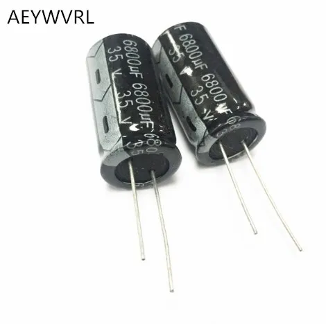 35V6800uf электролитический конденсатор радиальный 6800 мкФ 35В 18х35мм|Конденсаторы| |
