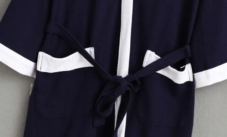 

Summer Five-Star Hotel Cotton Solid Mens Robes Nightgowns Bathrobe Suck Sweat bath towels Gown Male Lounge Robe Thin Sleepwear