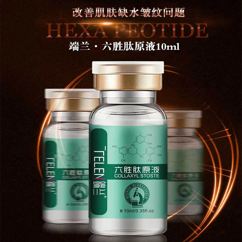

Collagen Six Peptides Hyaluronic Liquid Anti Wrinkles Serum For Face Cream Whitening Skin Care Anti-Aging
