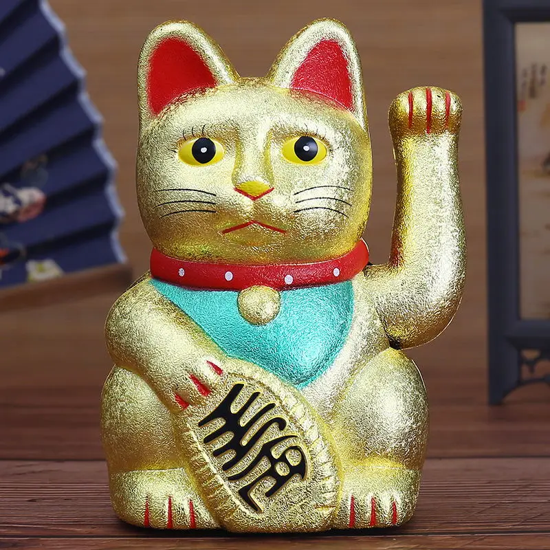 Китайский фэн-шуй манящий Кот богатство белый развевающийся удача/Lucky Cat " H Золото Серебро Лучший подарок на удачу Kitty Декор
