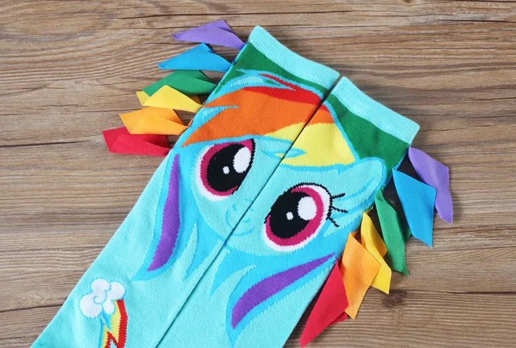 Чулки для косплея аниме Мой Пони милые хлопковые чулки взрослых радуга тире