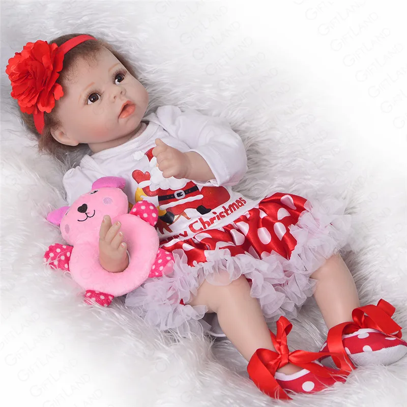 Reborn Baby Doll Мягкие плюшевые игрушки для детей день рождения Рождественский подарок