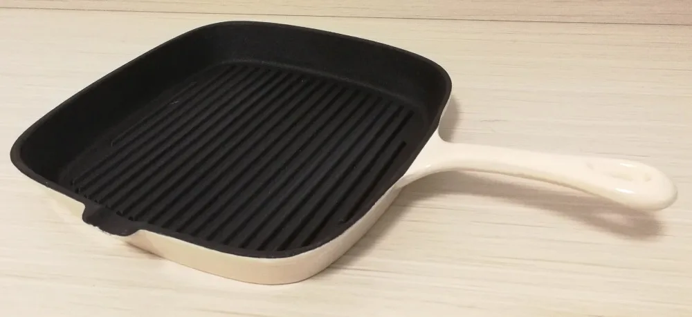 Чугунная сковорода для жарки рыбы стейка антипригарная|steak pan|cast iron frying paniron pan |