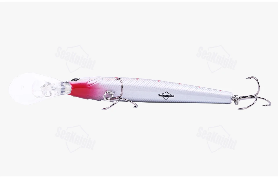 SeaKnight SK014 1 шт. подвесная приманка 12 г 95 мм 0-1,8 м жесткая искусственная приманка тонкая приманка с 2 шт. крючками рыболовные снасти