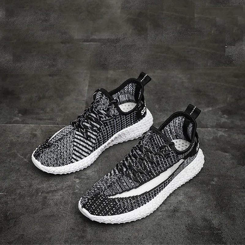 Summer Breathable Trend Sports Shoes 2019 New Starry Stretch Fly Weaving Mesh Coconut Wild Casual | Обувь