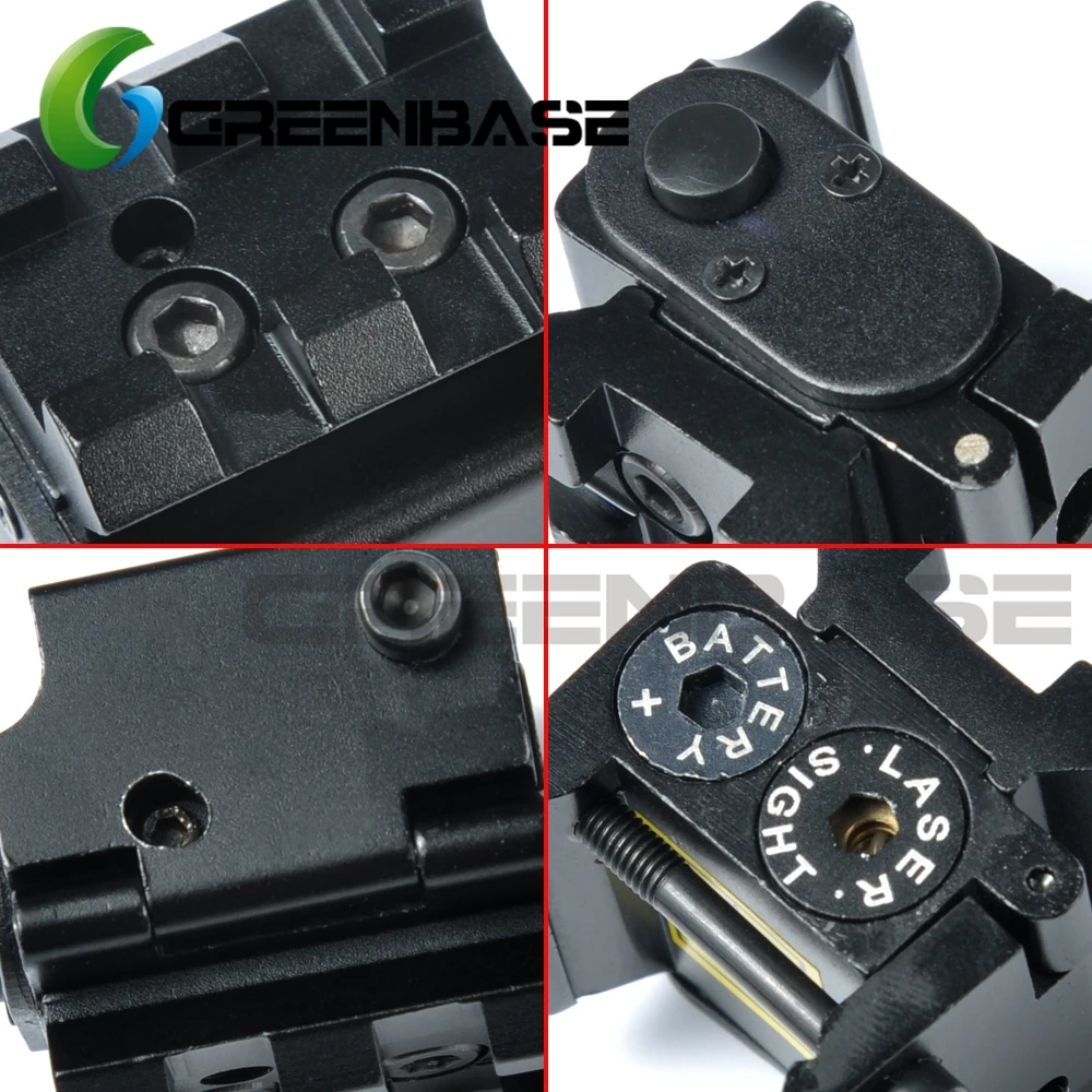 Greenbase мини Регулируемый компактный Красный лазерный прицел для Glock 17 19 с 20 мм