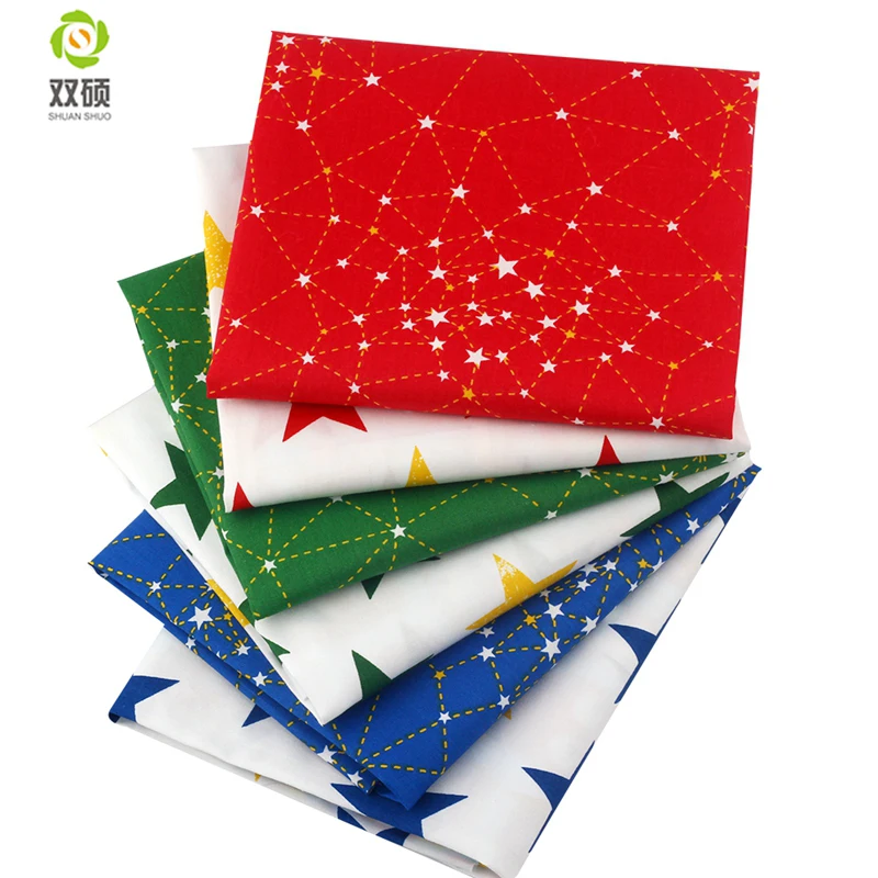 

Star bundle Patchwork Cotton Fabric Fat Patchwork Sewing Fabrics Doll clothing Tilda Quilt Tissue 30 PCS/LOTS 40*50CM