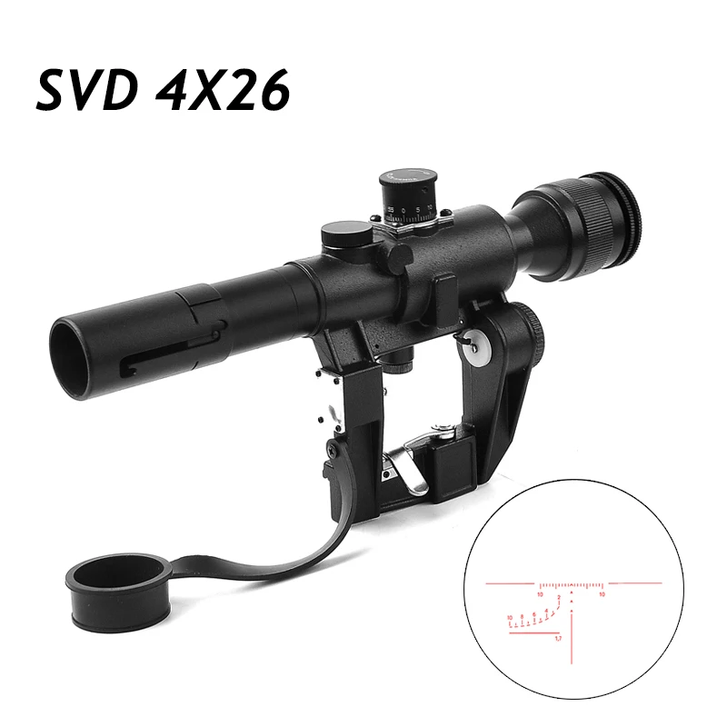 Тактический Оптический прицел SVD 4X26 для снайперской винтовки серии AK с красной