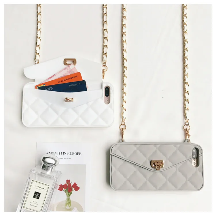 Роскошный чехол-кошелек с длинным ремешком и отделением для карт кошелек сумка