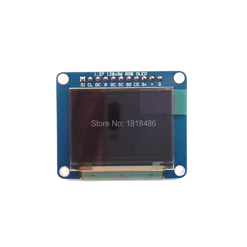 SSD1351 OLED плата для удаления 16 битный цвет 1 27 дюйма с держателем microSD arduino|board board|board