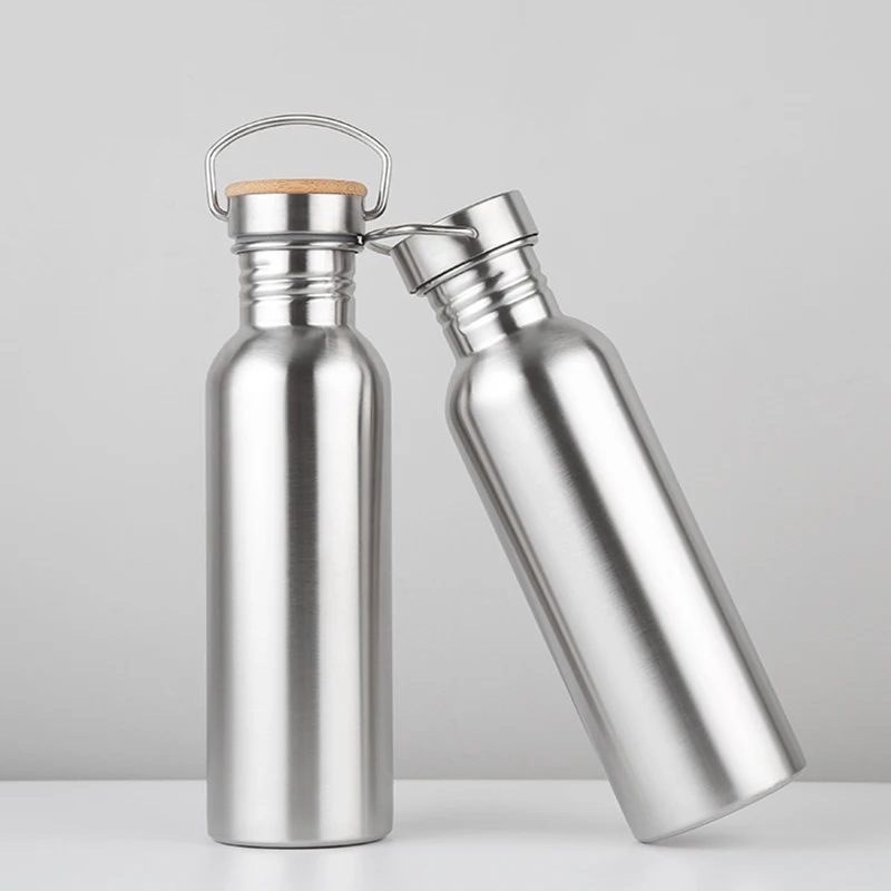 2018 New Brief Stainless Steel Water Bottles Single Floor Outdoor Sports Creative For Cycling Two Types Lids | Дом и сад