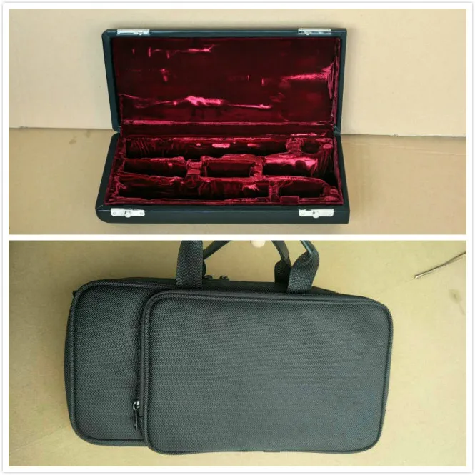 

New clarinet case, real wood material leather box and clarinet portable package