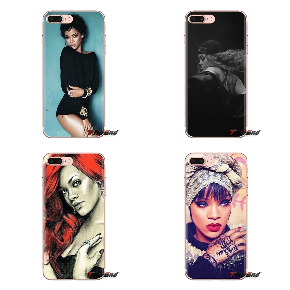 Силиконовый чехол для телефона Sexy поп-звезд Женская певица Рианна samsung Galaxy S3 S4 S5