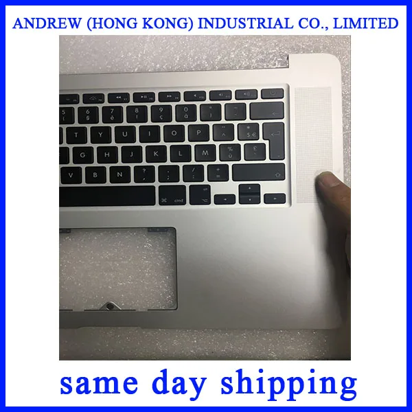 Оригинальный Французский Топ чехол с клавиатурой для Macbook Pro retina 15 &quotA1398 Верхний