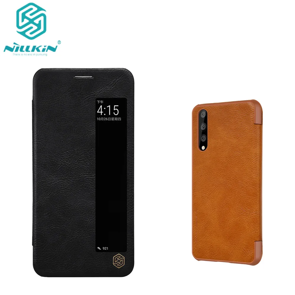 Чехол для Huawei P20 pro чехол huawei p20 6 1 дюйма серия Nillkin QIN кожаный бумажник с функцией