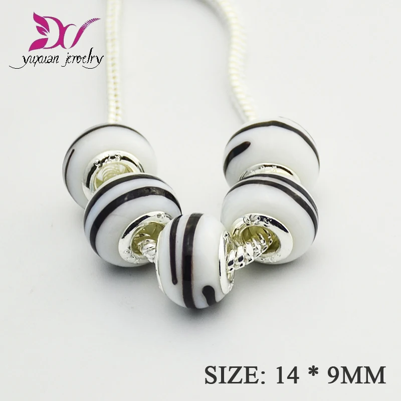 Wholesale AAA Classic Italian Beads Signature Look Murano Glass Charms Fits Charm Bracelet pulseira masculina TK034 | Украшения и