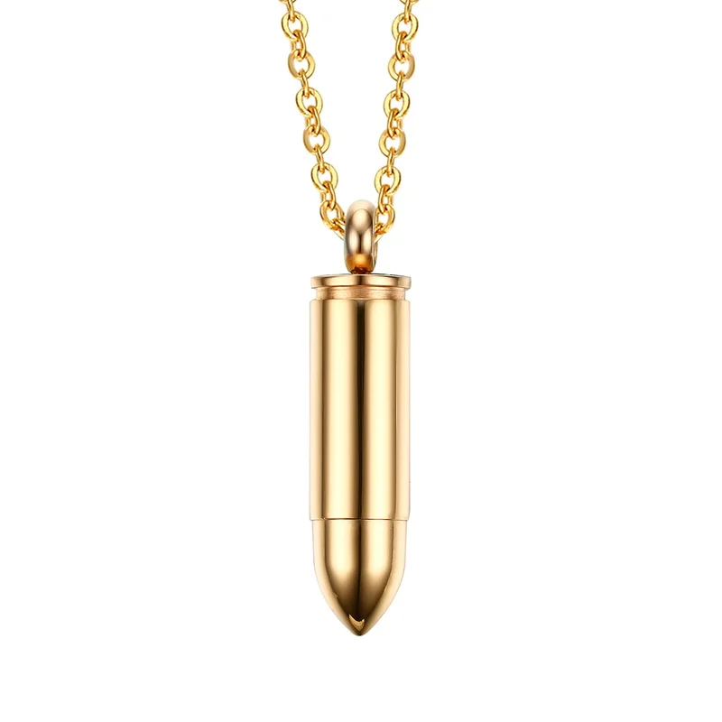 Бела Коренастый Пуля Форме Кремации Ожерелье Из Нержавеющей Стали|necklace necklace|bullet