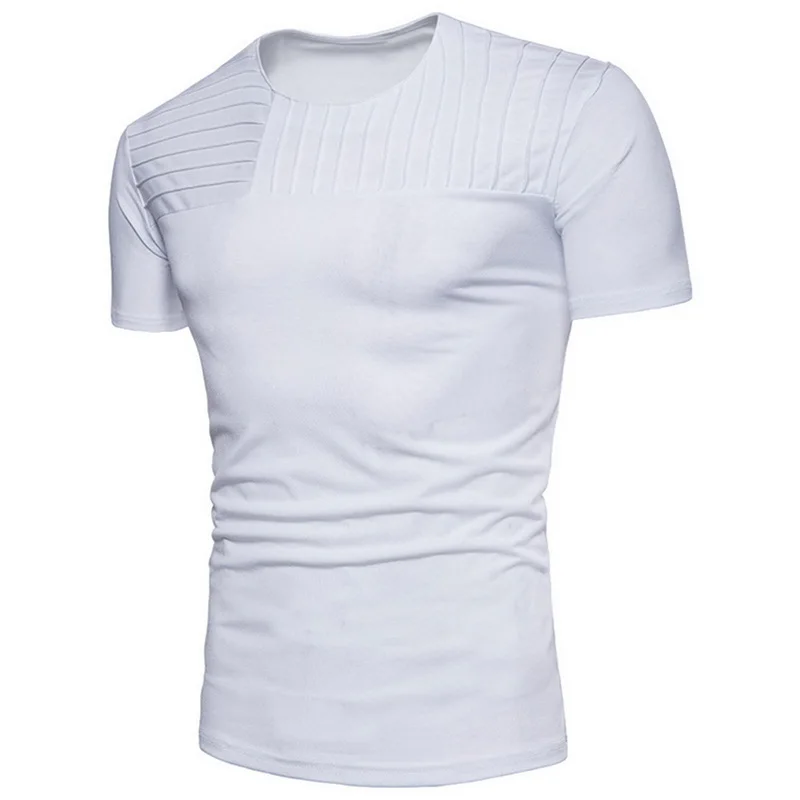 Pui men tiua 3XL летние базовые футболки мужские с коротким рукавом и круглым вырезом