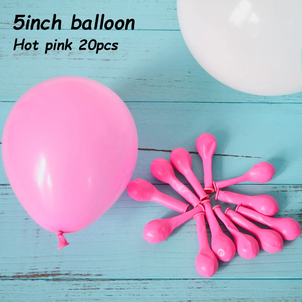 Hot pink 5 дюймов маленький 20/30 шт. круглый, из латекса вечерние воздушные шары, хороший подарок на день рождения, Свадебные украшения гелий надувные водушные шары расходные материалы - Цвет: Hot pink