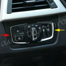 2X хромированная крышка переключателя света для BMW X5 3 4 серии F30 F34