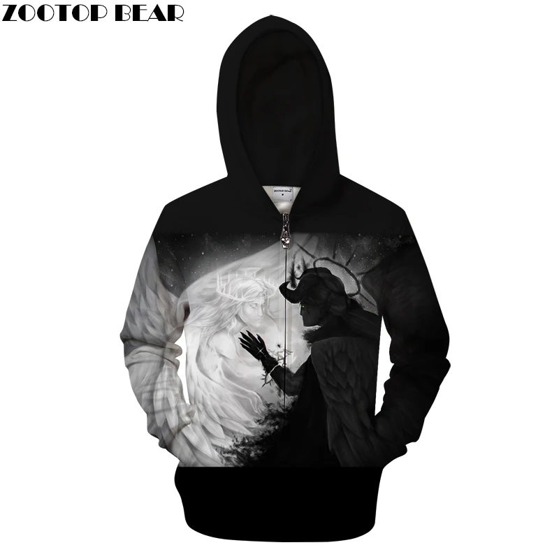 Galaxy 3D Zip Hoodies Men Zipper Hoody Wolf Sweatshirt Harajuku Tracksuit Pullover Clothes Streetwear Coat DropShip ZOOTOPBEAR | Мужская