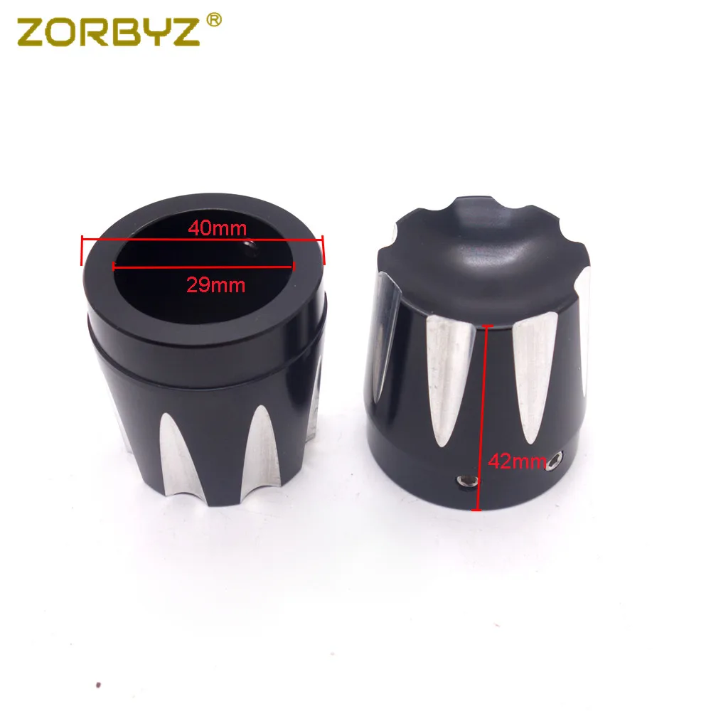 ZORBYZ черная крышка гайки для передней оси с ЧПУ Harley Dyna Road Glide King FLHT|edge cut|axle capsaxle cap nut