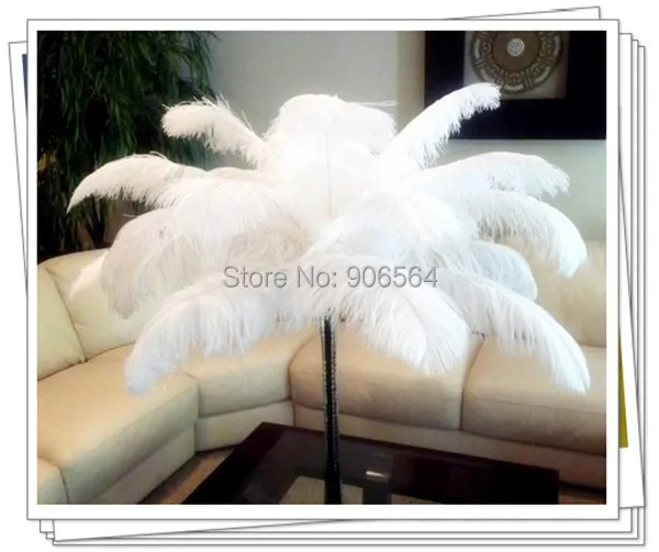 

White and Black 18"-20"/45-50CM Ostrich Feathers Plumage Flapper Dresses for Craft DIY Hair Accessories 50Pcs/Lot Free Shipping