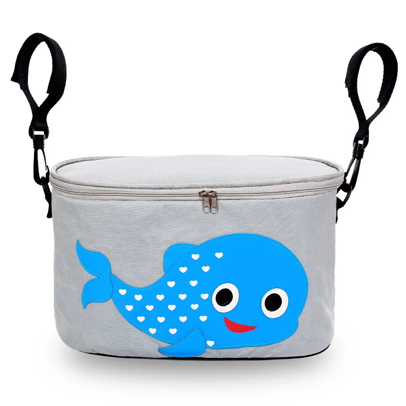 Dolphin Мультяшная сумка для коляски, аксессуары для детской коляски, органайзер для коляски с дельфином, многокамерная сумка для мам, корзина для хранения - Цвет: Dolphin