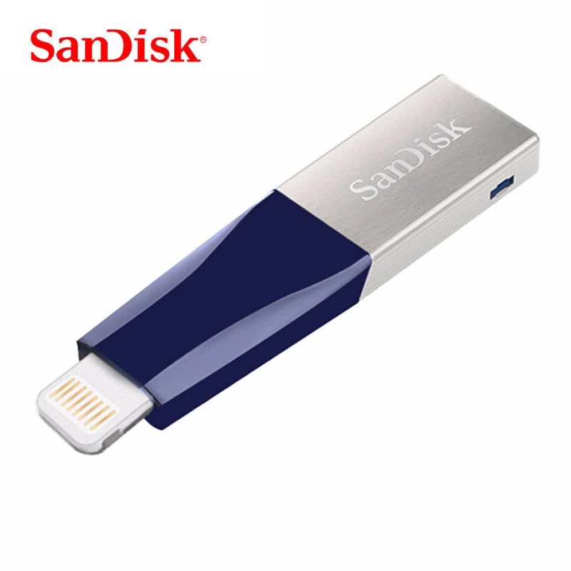 SanDisk USB флеш-накопитель 128 ГБ флеш-накопитель USB3.0 флеш-карта памяти 64 Гб OTG флеш-накопитель Lightning 256 ГБ U диск MFi для iPhone и iPad