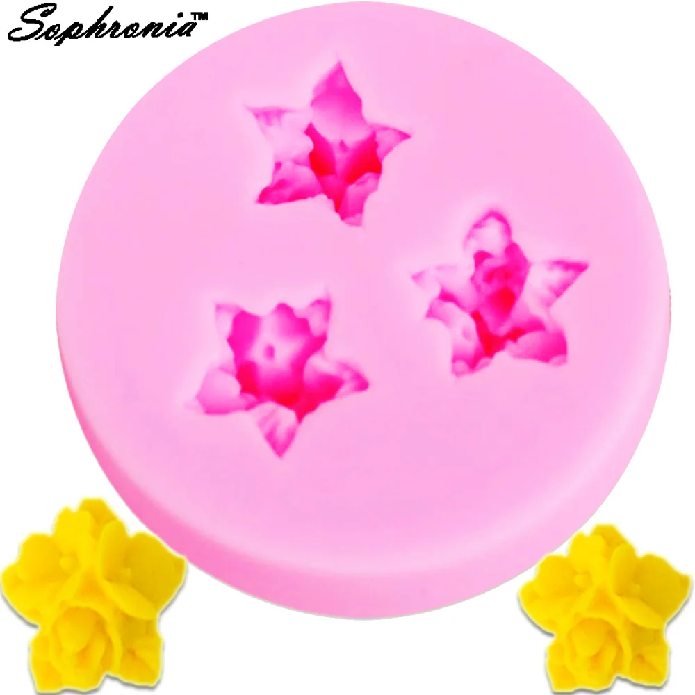 Sophronia M088 цветок розы 1 шт. форма УФ Смола ювелирные изделия силиконовые формы Expoxy