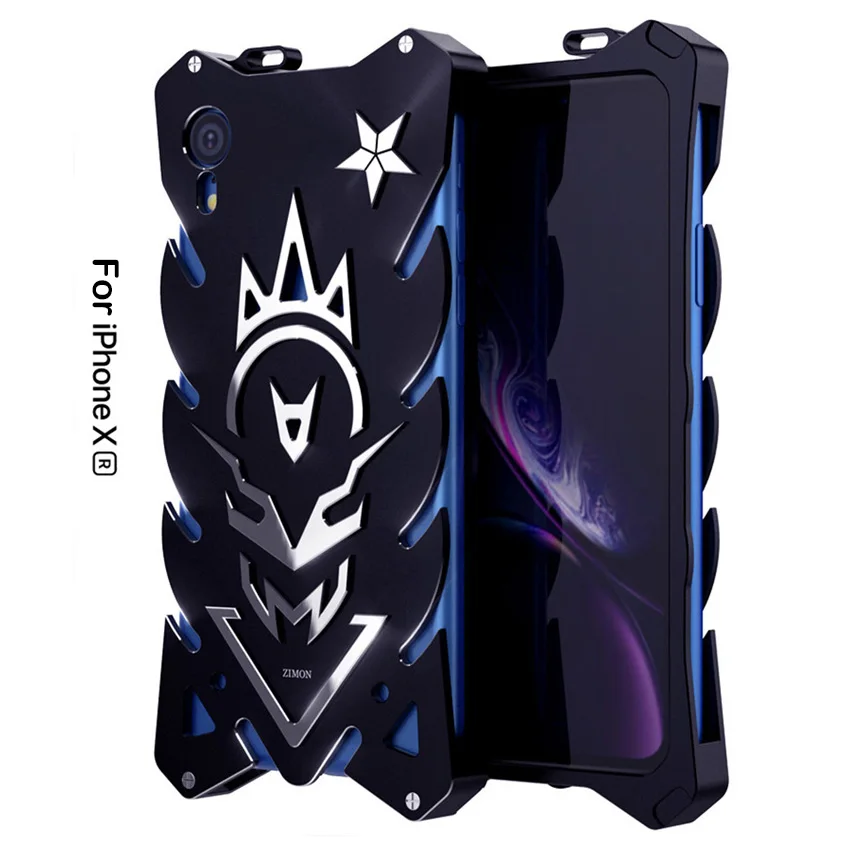 Роскошный Новый чехол Thor для iPhone XR Zimon сверхпрочный металлический алюминиевый