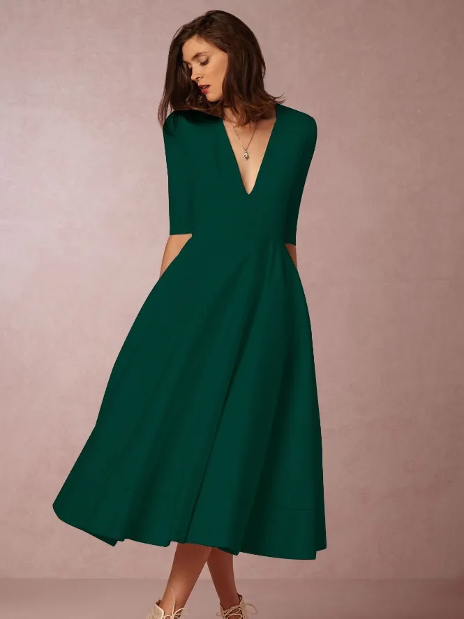 Высококачественное весеннее и осеннее Новое сексуальное длинное платье с