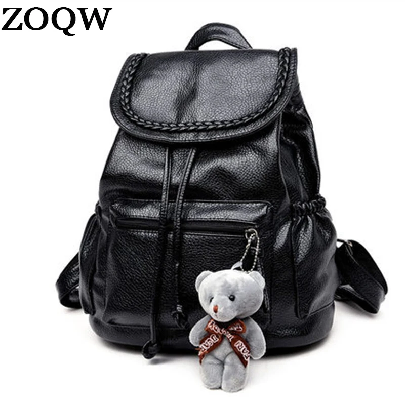 Модный Дорожный рюкзак для женщин 2018 водонепроницаемый женский из искусственной