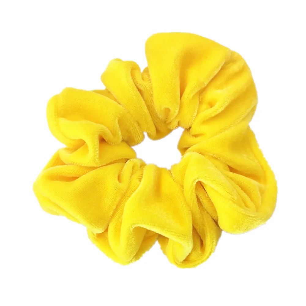 YELLOW Новые Большие резинки для волос для женщин большие резинки для волос веревки для густых волос Audlt аксессуары для волос PT037 - Цвет: YELLOW