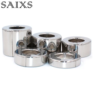 Тренировочное кольцо для мошонки, из нержавеющей стали, магнитное кольцо для полового члена