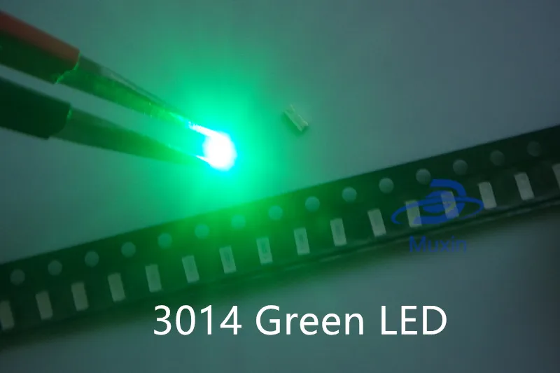 MX Smart Electronics 50 шт./лот супер яркое 3014 зеленое освещение SMD светодиодный Диод|diode