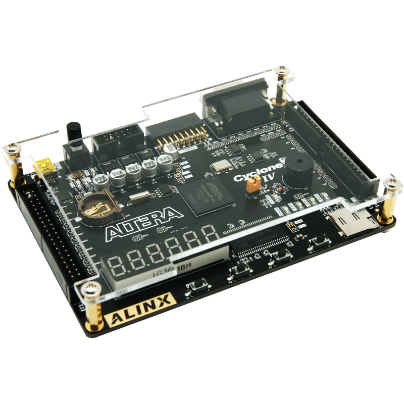 Макетная плата Alinx ALTERA FPGA Black Gold CYCLONE IV EP4CE6 с видеообучающим руководством |