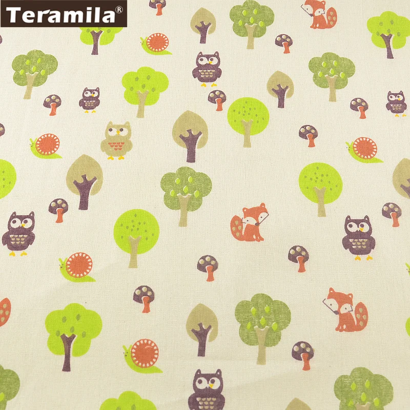 Животные и Ёлки Лен Ткань Вышивание Материал скатерть Подушка сумка Шторы ZAKKA