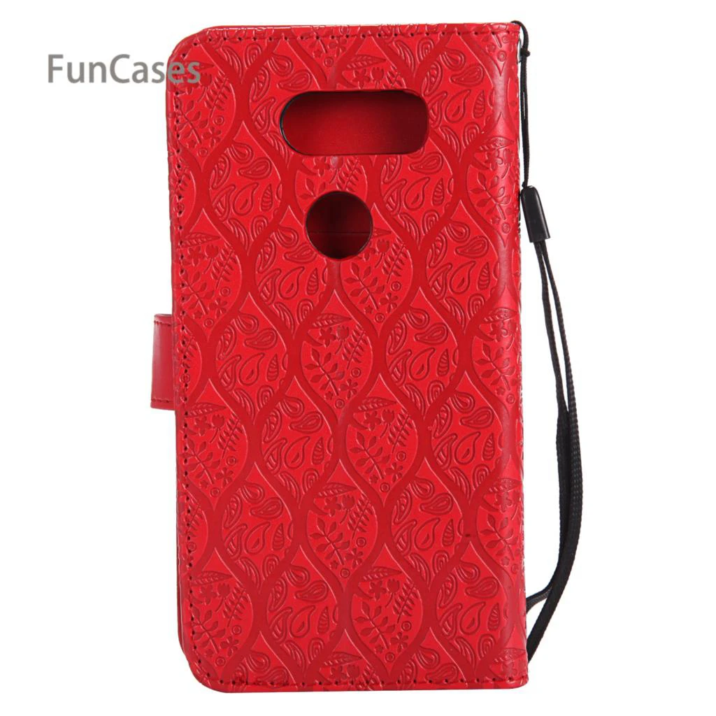 3D Vine Flip Case sFor Funda LG V30 PU Leather Back Cover Transparent Phone Telephone Accessories Deloque | Мобильные телефоны и