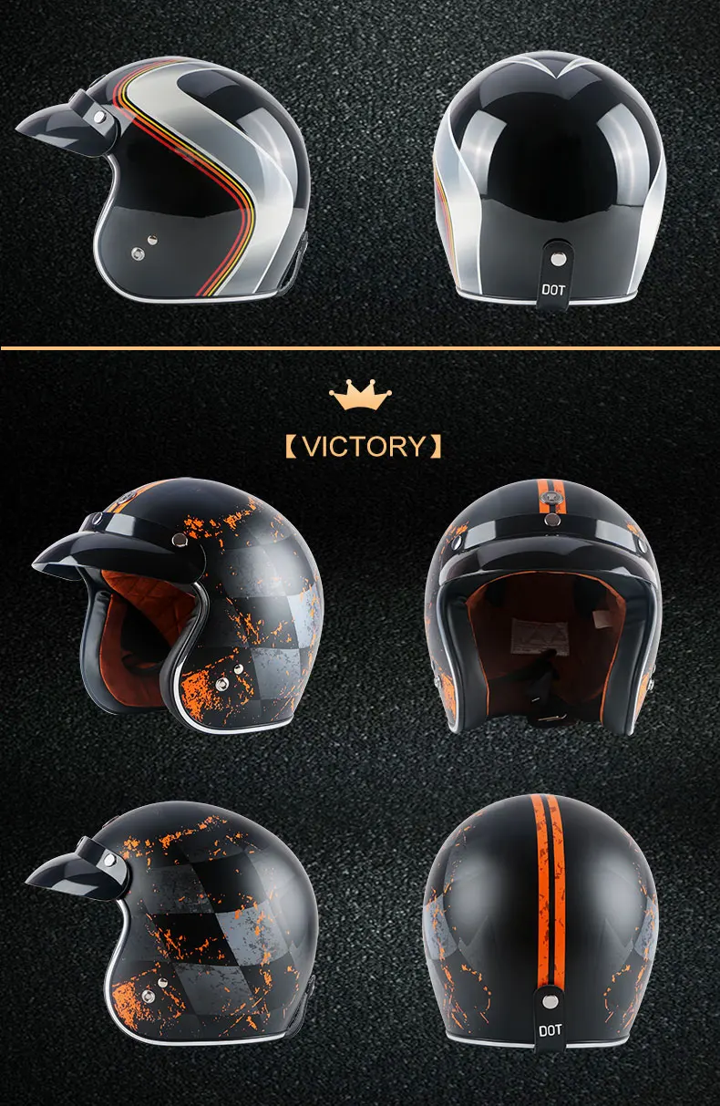 TORC moto rcycle шлем винтажный с открытым лицом мото rbike moto cross jet Ретро персонализированный шлем capacete moto брендовый шлем
