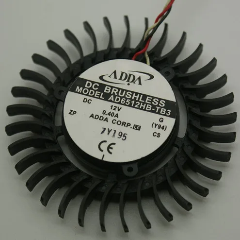 

Adda ad6512hb-tb3 dual ball 3 line graphics card fan 30mm 3 12v