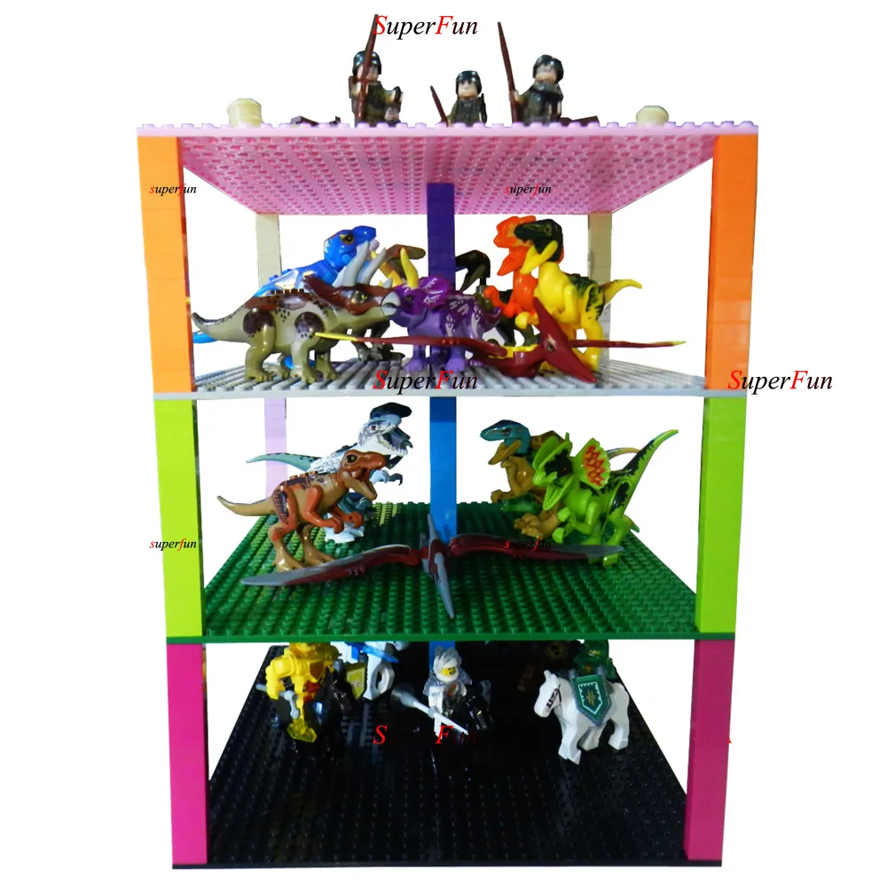 14 colors Base plate for Small Bricks Baseplates 32*32 Dots 10&quot*10&quot DIY Building Blocks Toys Compatible with major brand blocks |