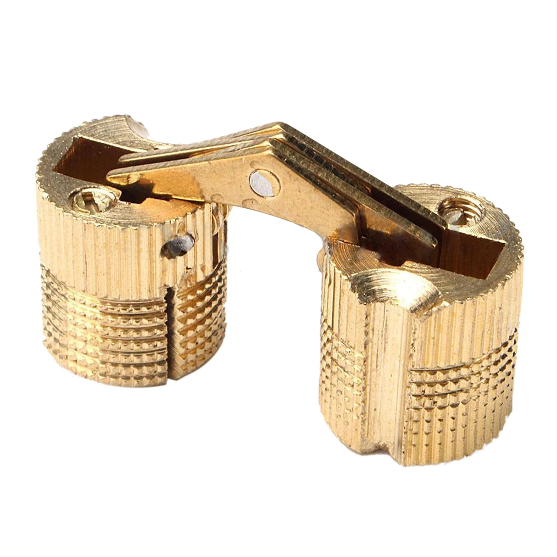 4Pcs 12mm Brass Barrel Invisible Hinge for Cabinet Door Caravan Worktops Size: 12Mm | Обустройство дома